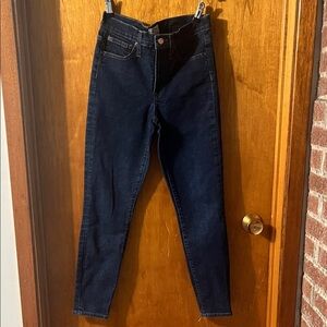 J. Crew Women's Deep Indigo Skinny Jeans 27 Toothpick